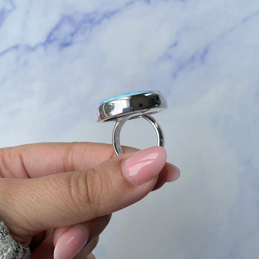 Larimar Adjustable Ring-(LAR-R-791.)