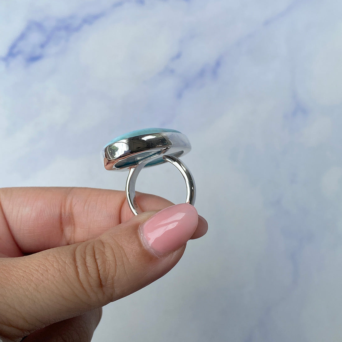 Larimar Adjustable Ring-(LAR-R-792.)