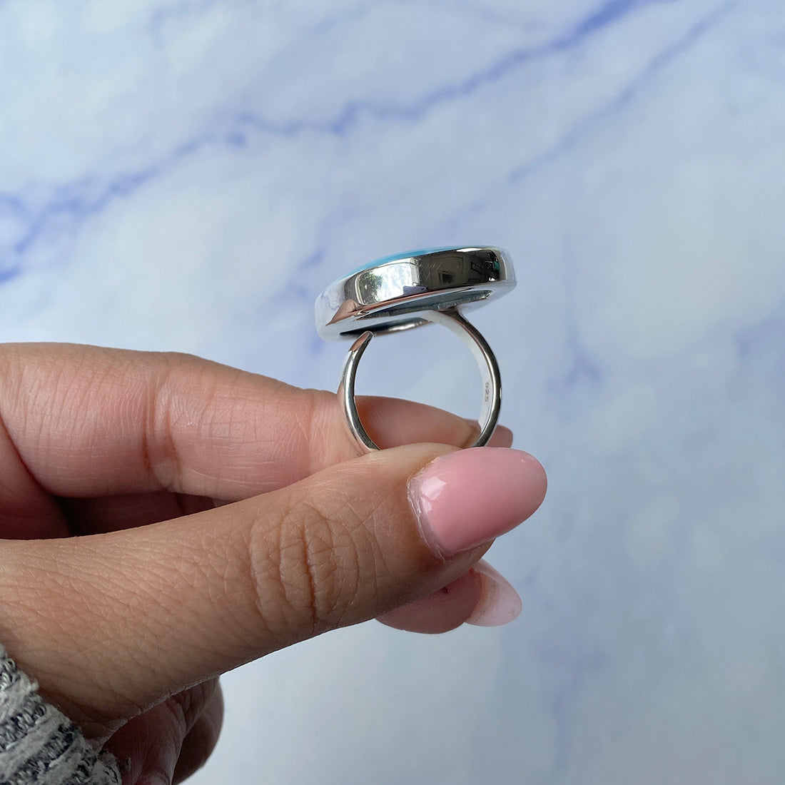 Larimar Adjustable Ring-(LAR-R-802.)