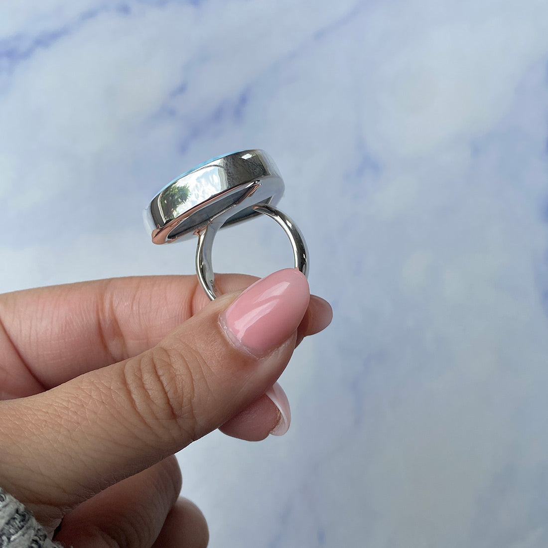 Larimar Adjustable Ring-(LAR-R-804.)