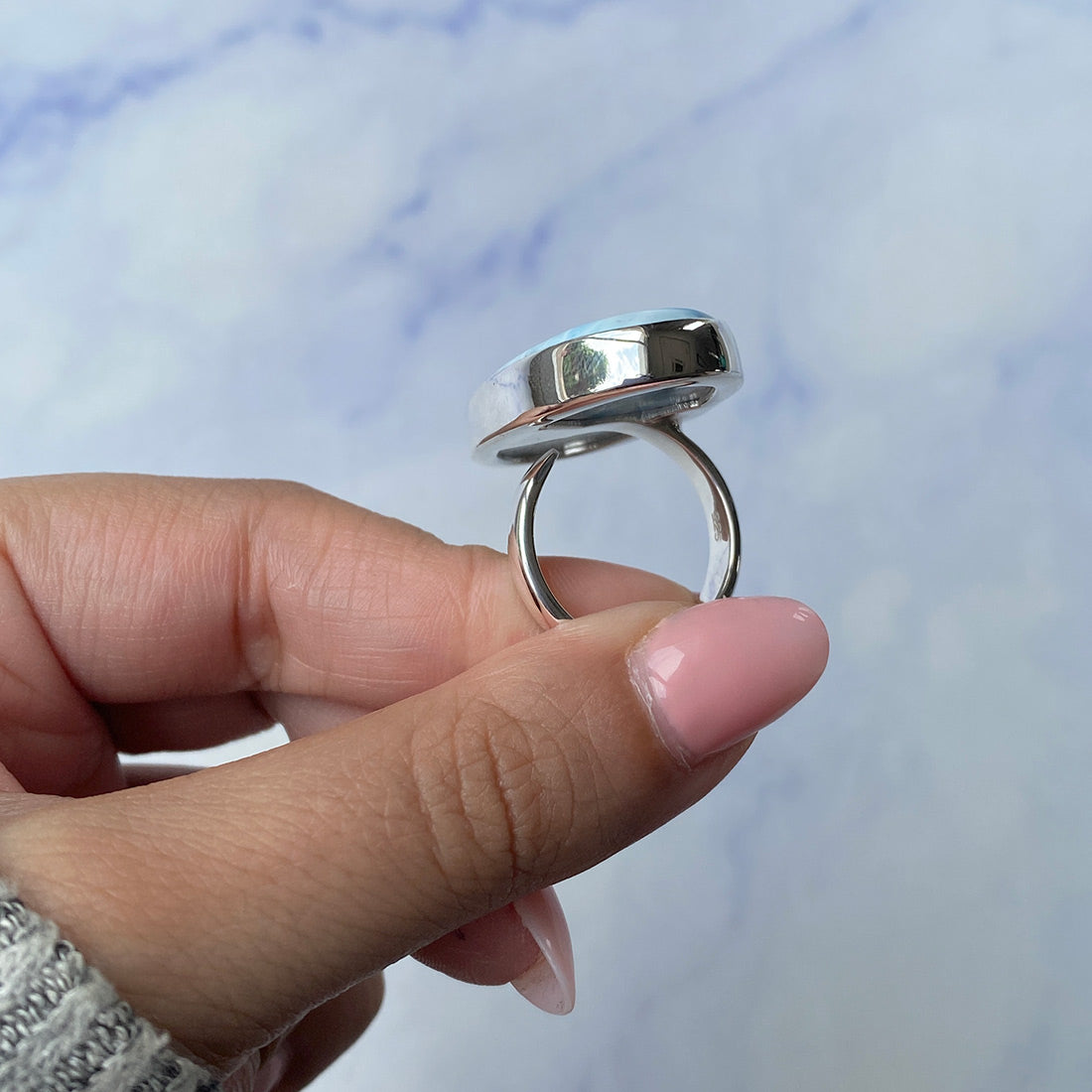 Larimar Adjustable Ring-(LAR-R-805.)