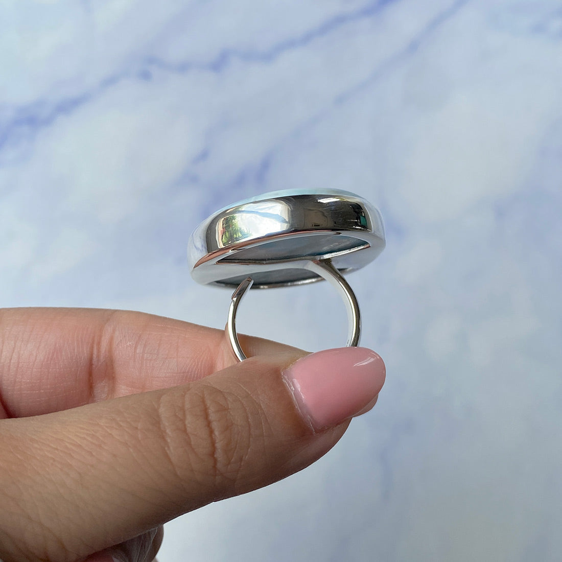 Larimar Adjustable Ring-(LAR-R-807.)