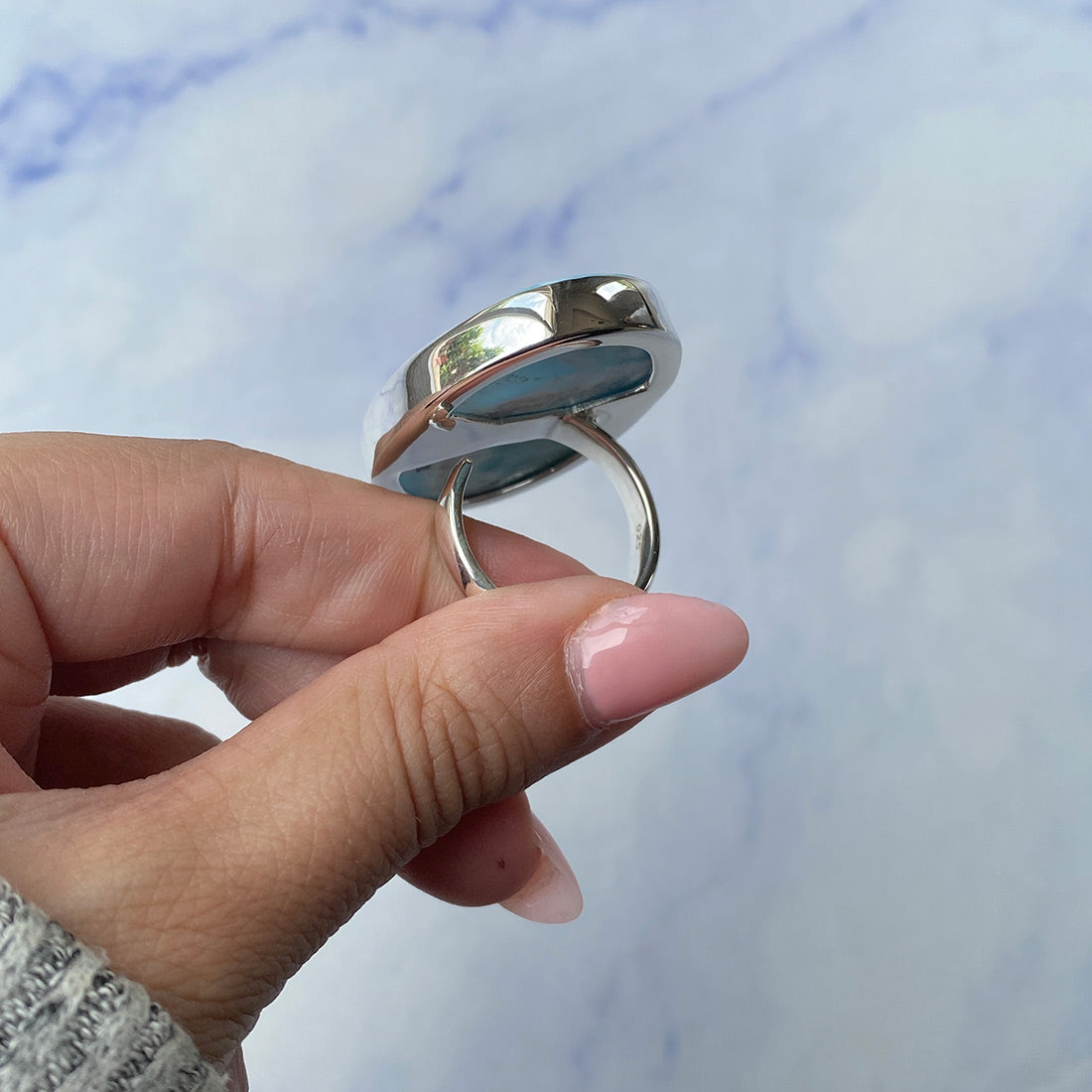 Larimar Adjustable Ring-(LAR-R-808.)