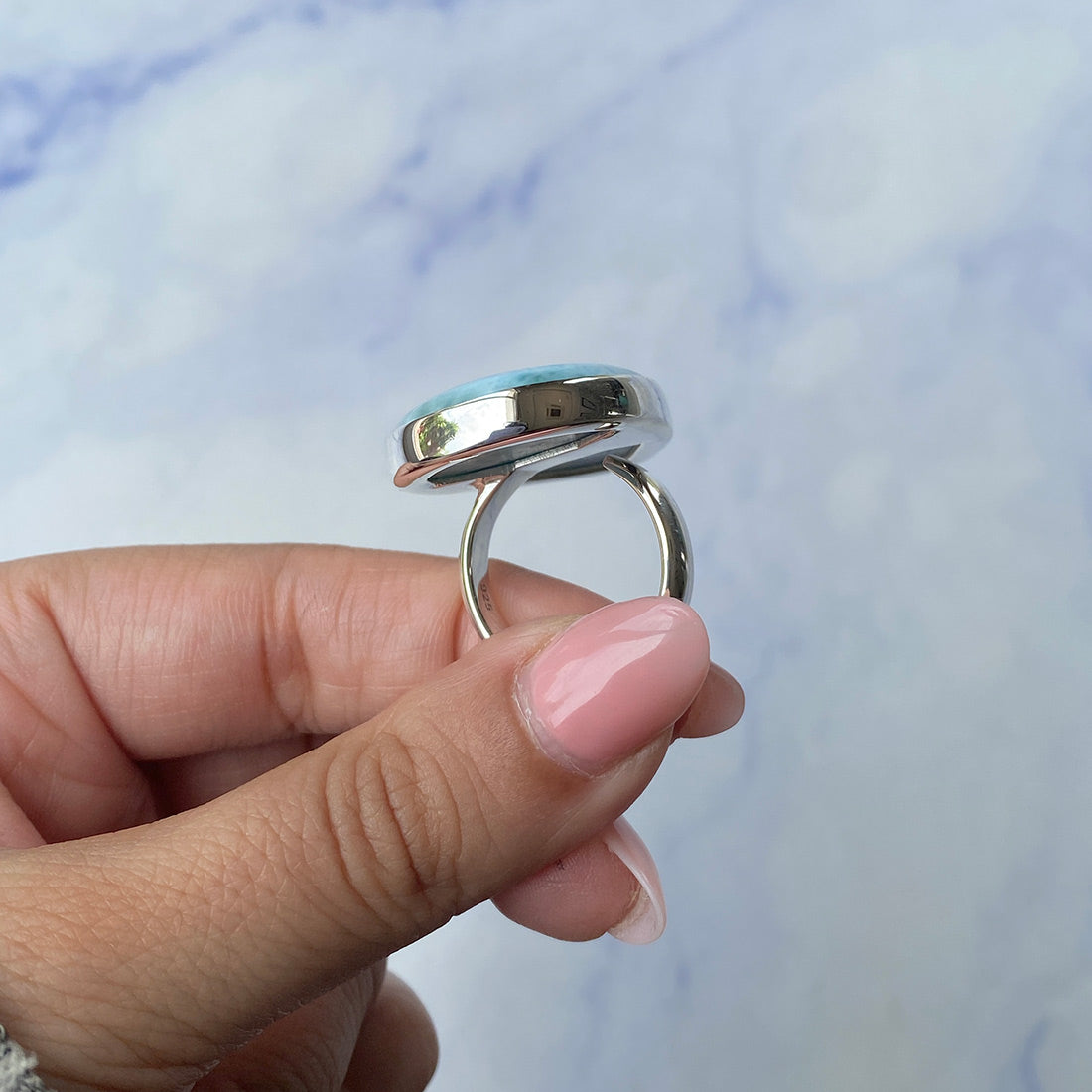 Larimar Adjustable Ring-(LAR-R-809.)