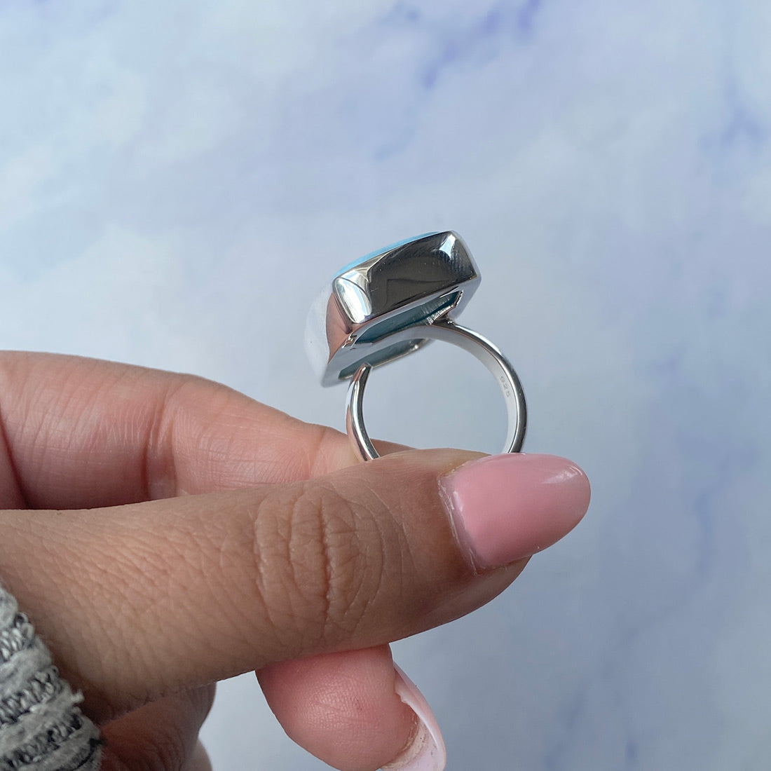 Larimar Adjustable Ring-(LAR-R-816.)