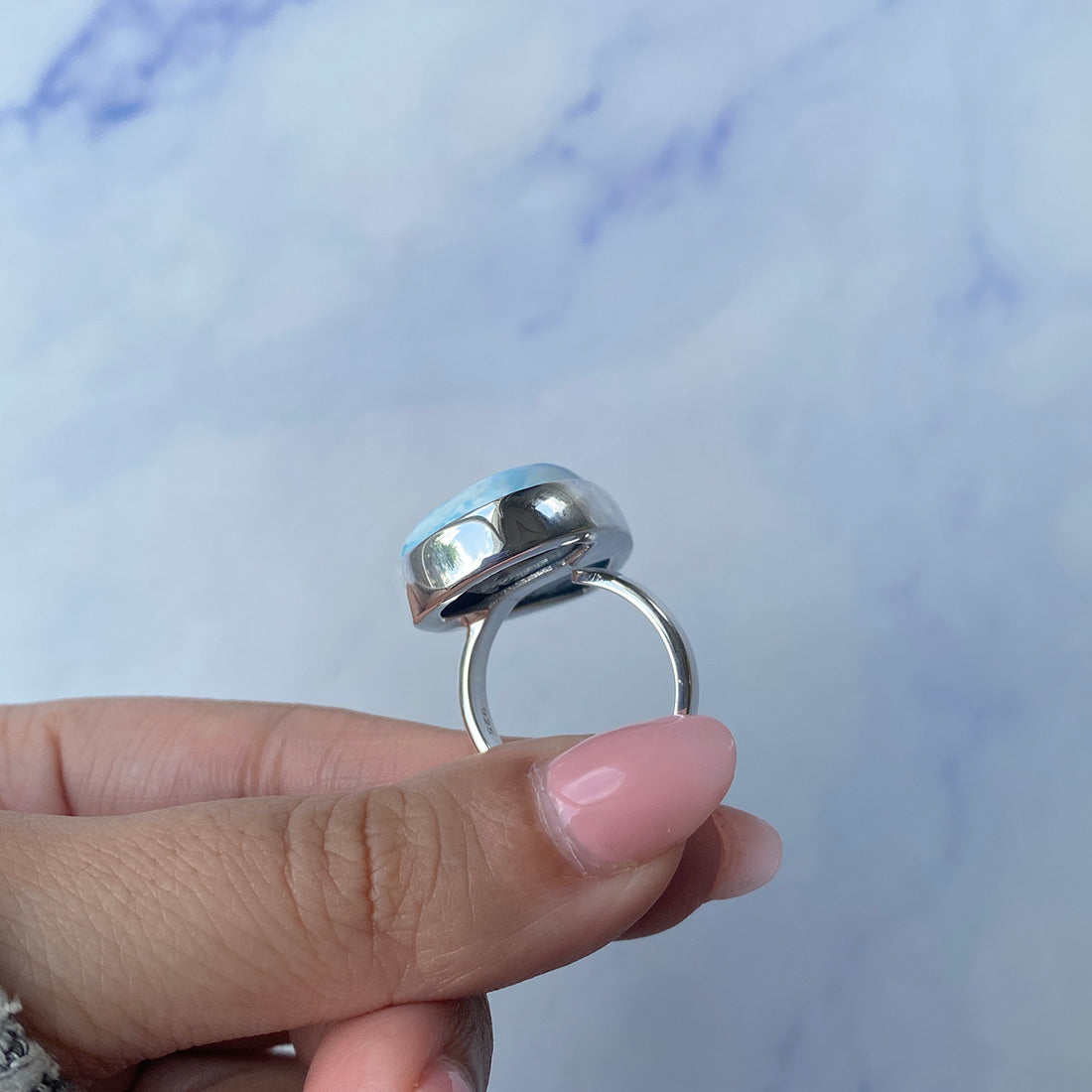 Larimar Adjustable Ring-(LAR-R-817.)