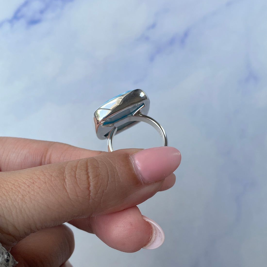 Larimar Adjustable Ring-(LAR-R-819.)