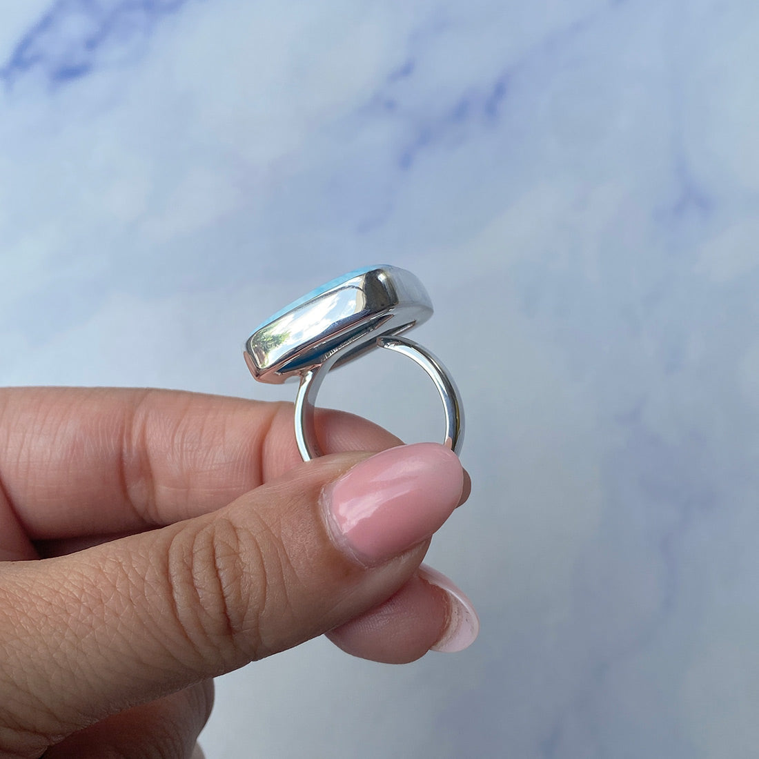 Larimar Adjustable Ring-(LAR-R-822.)