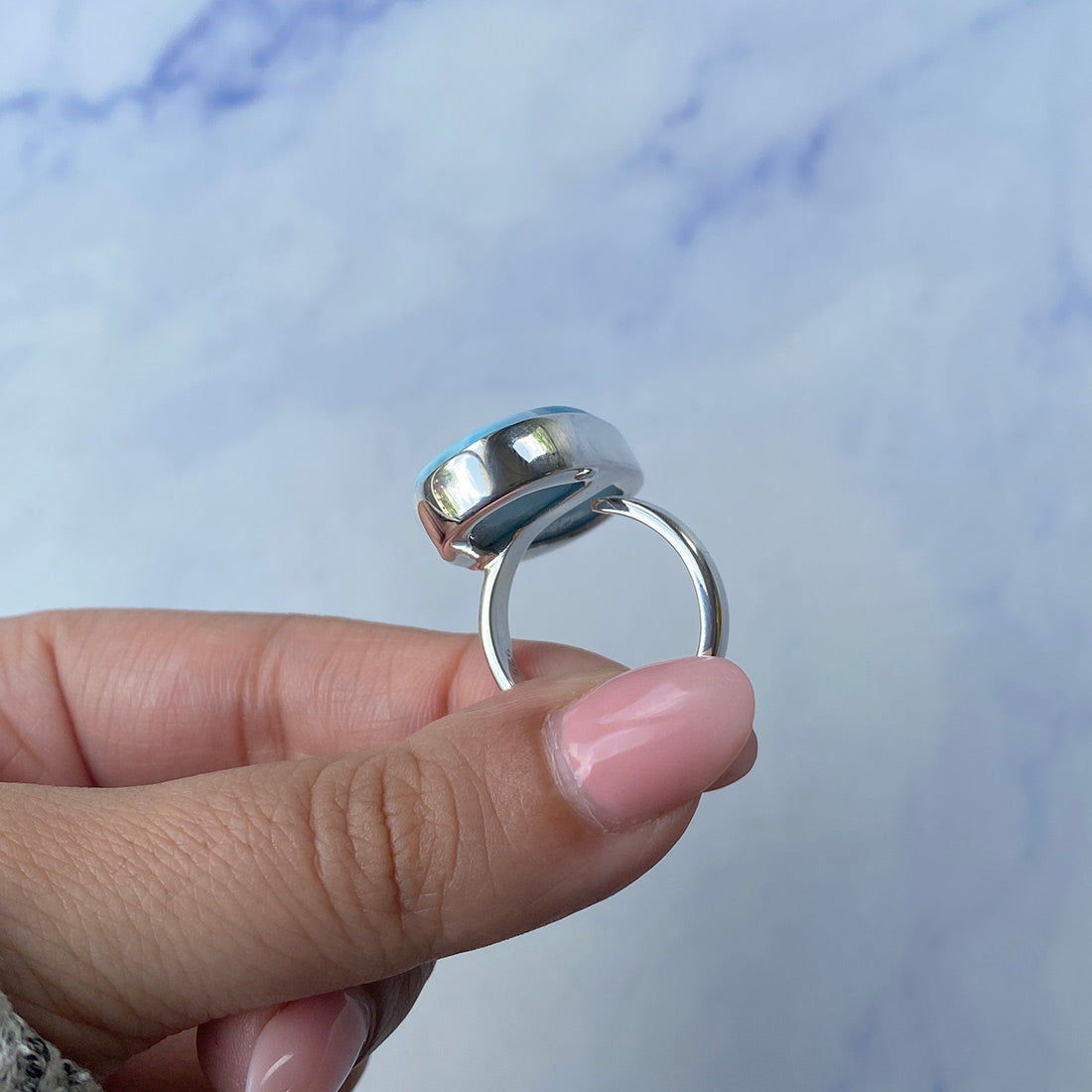 Larimar Adjustable Ring-(LAR-R-823.)