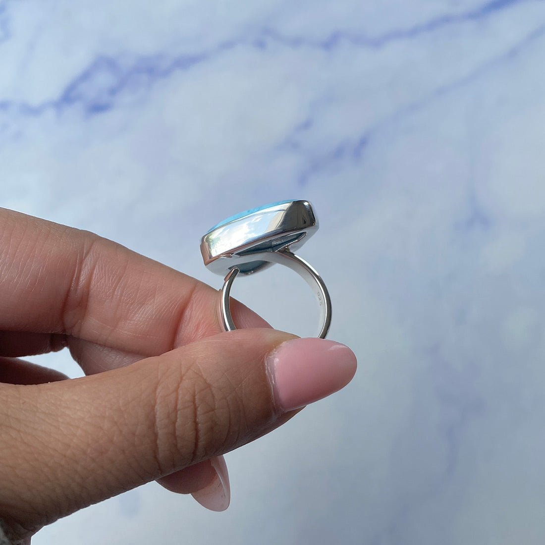 Larimar Adjustable Ring-(LAR-R-824.)