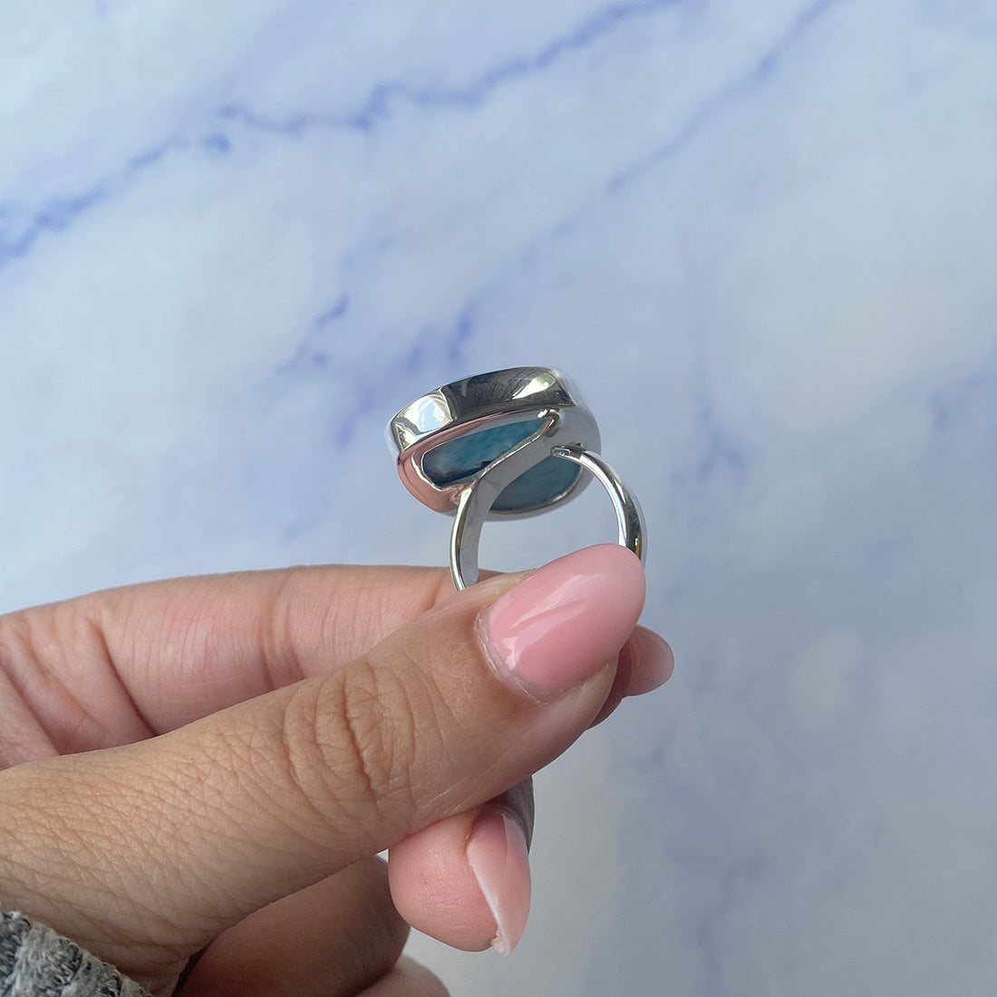 Larimar Adjustable Ring-(LAR-R-830.)