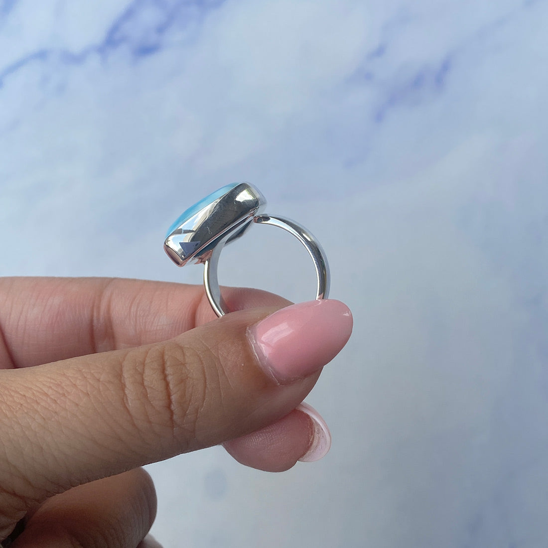 Larimar Adjustable Ring-(LAR-R-831.)