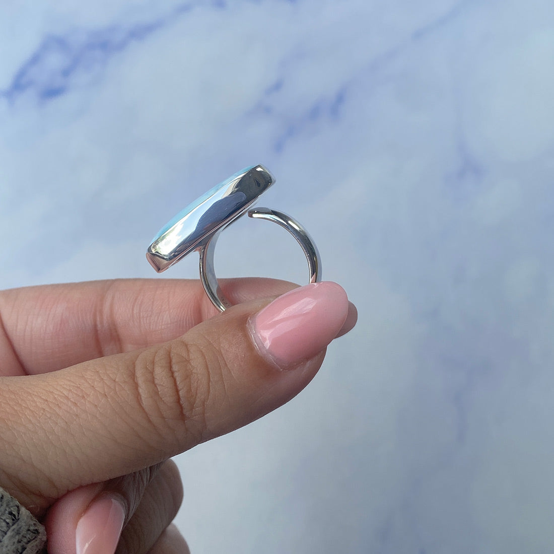 Larimar Adjustable Ring-(LAR-R-832.)