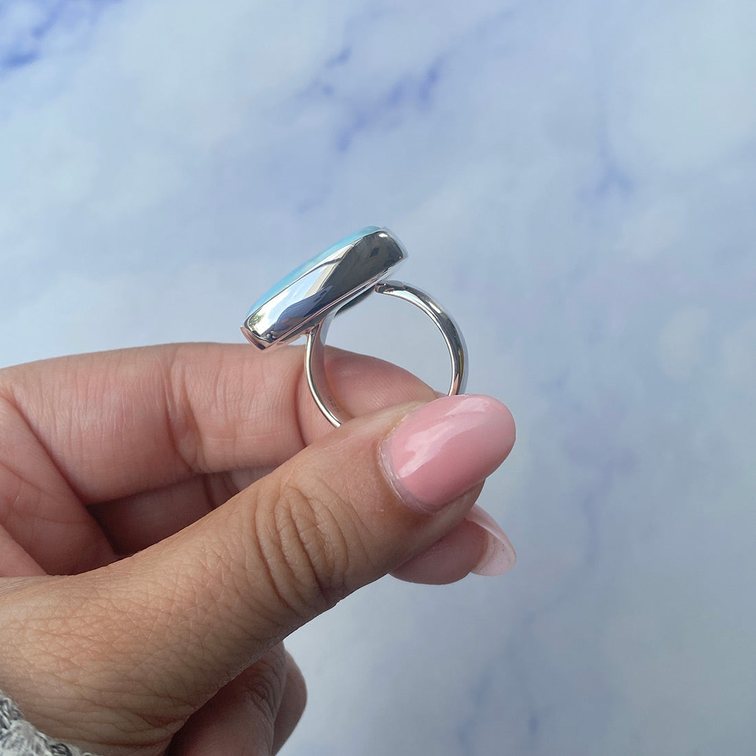 Larimar Adjustable Ring-(LAR-R-833.)