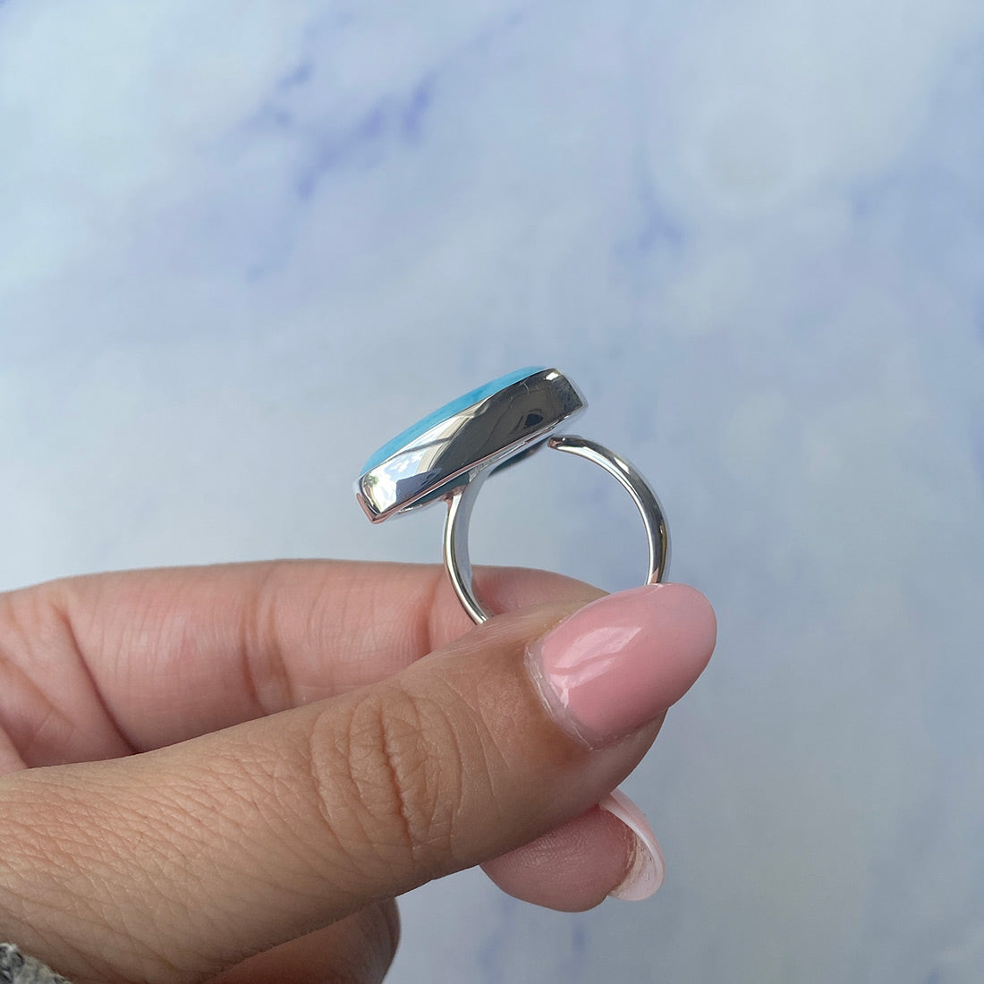 Larimar Adjustable Ring-(LAR-R-837.)