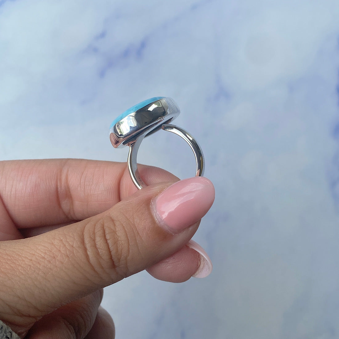 Larimar Adjustable Ring-(LAR-R-838.)