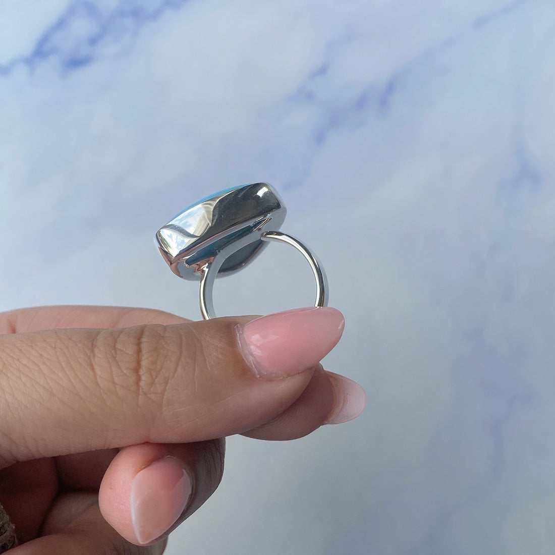 Larimar Adjustable Ring-(LAR-R-840.)