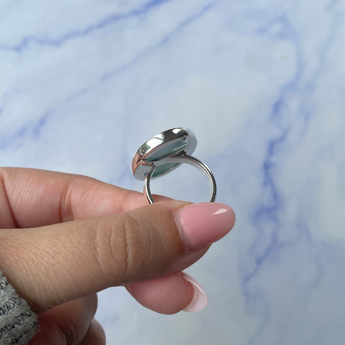 Larimar Adjustable Ring-(LAR-R-844.)