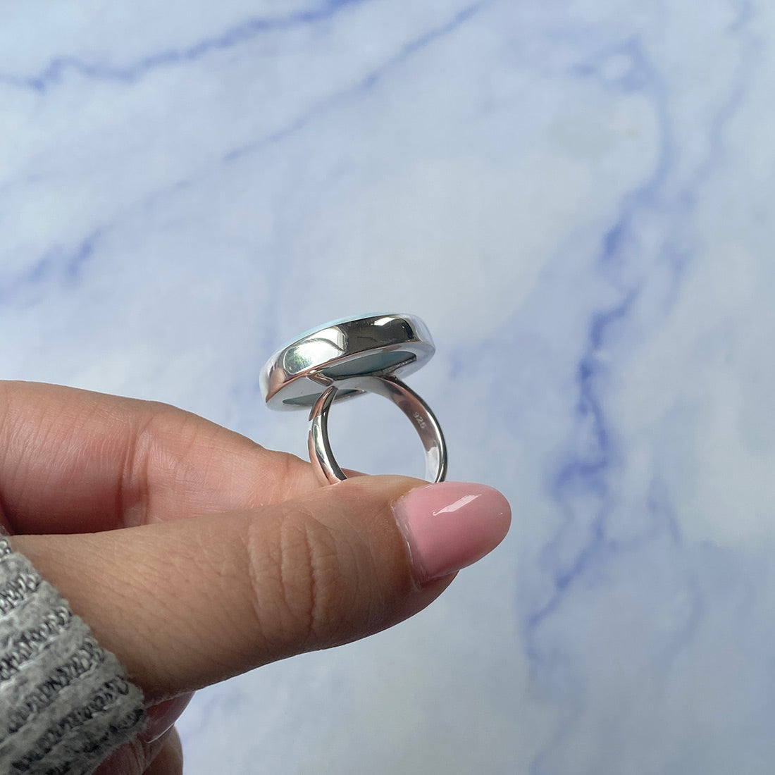 Larimar Adjustable Ring-(LAR-R-846.)