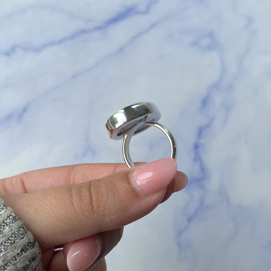 Larimar Adjustable Ring-(LAR-R-847.)