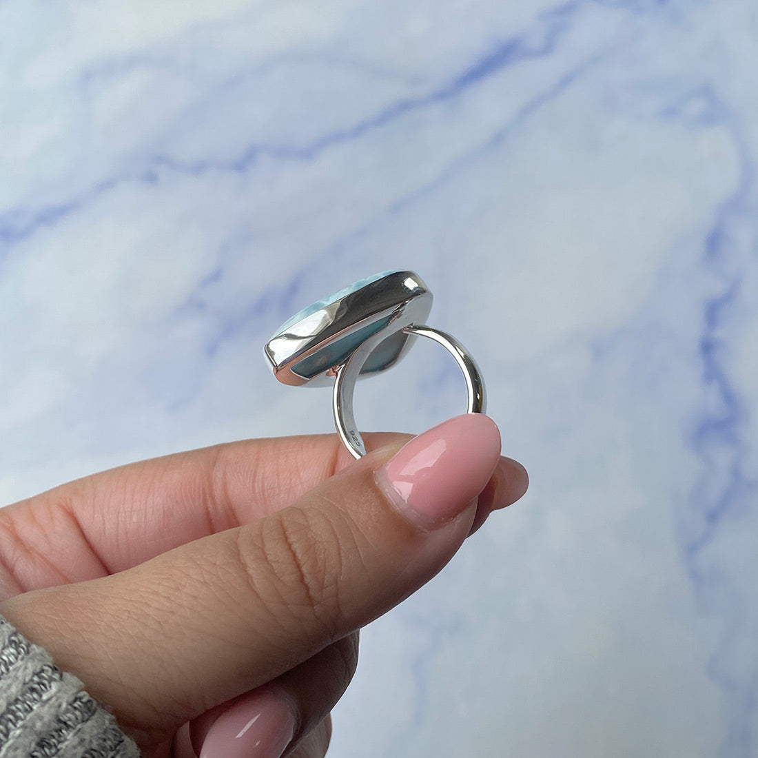 Larimar Adjustable Ring-(LAR-R-849.)