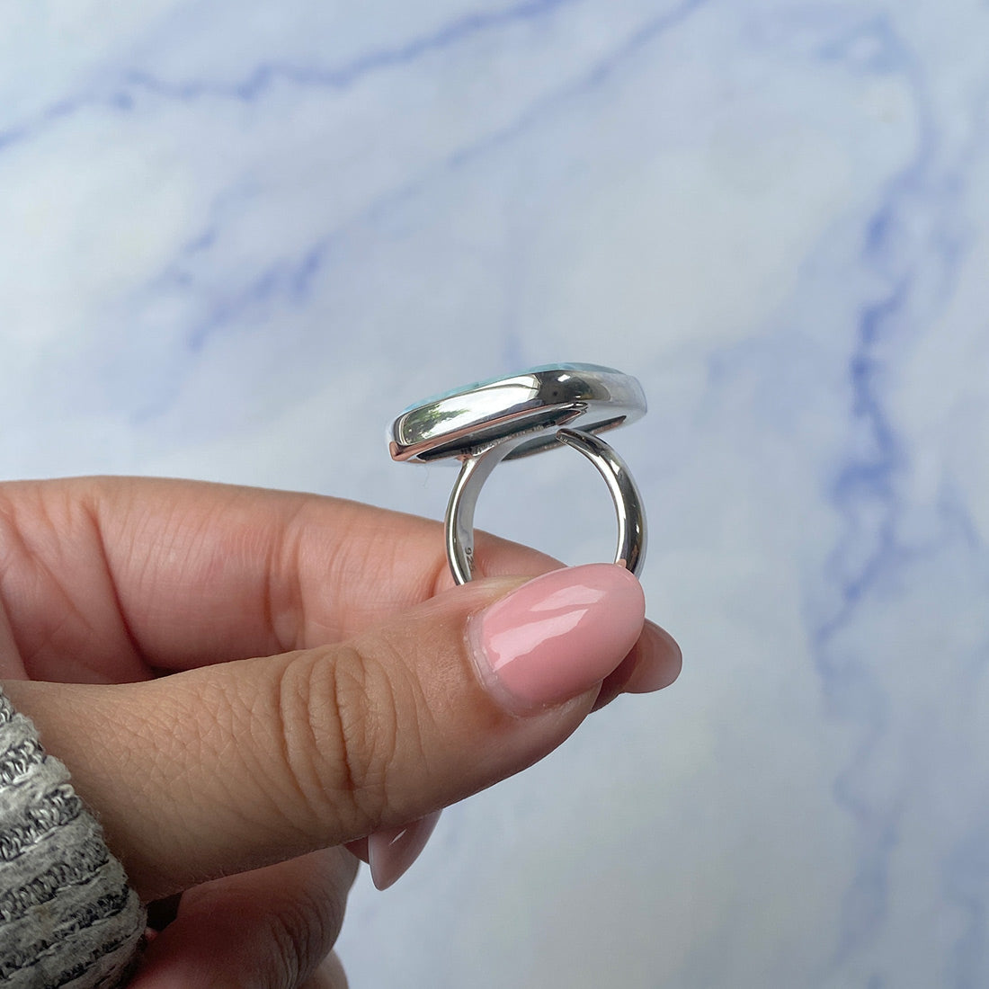 Larimar Adjustable Ring-(LAR-R-851.)