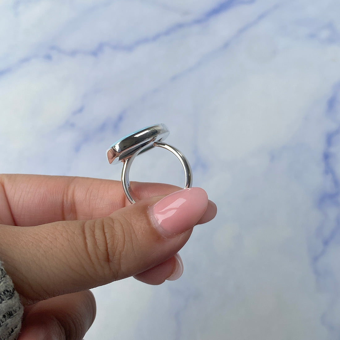 Larimar Adjustable Ring-(LAR-R-854.)