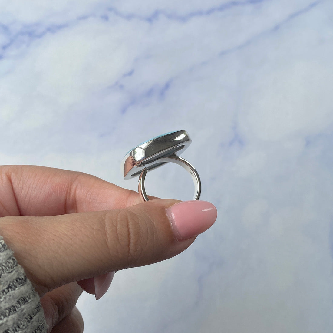 Larimar Adjustable Ring-(LAR-R-857.)