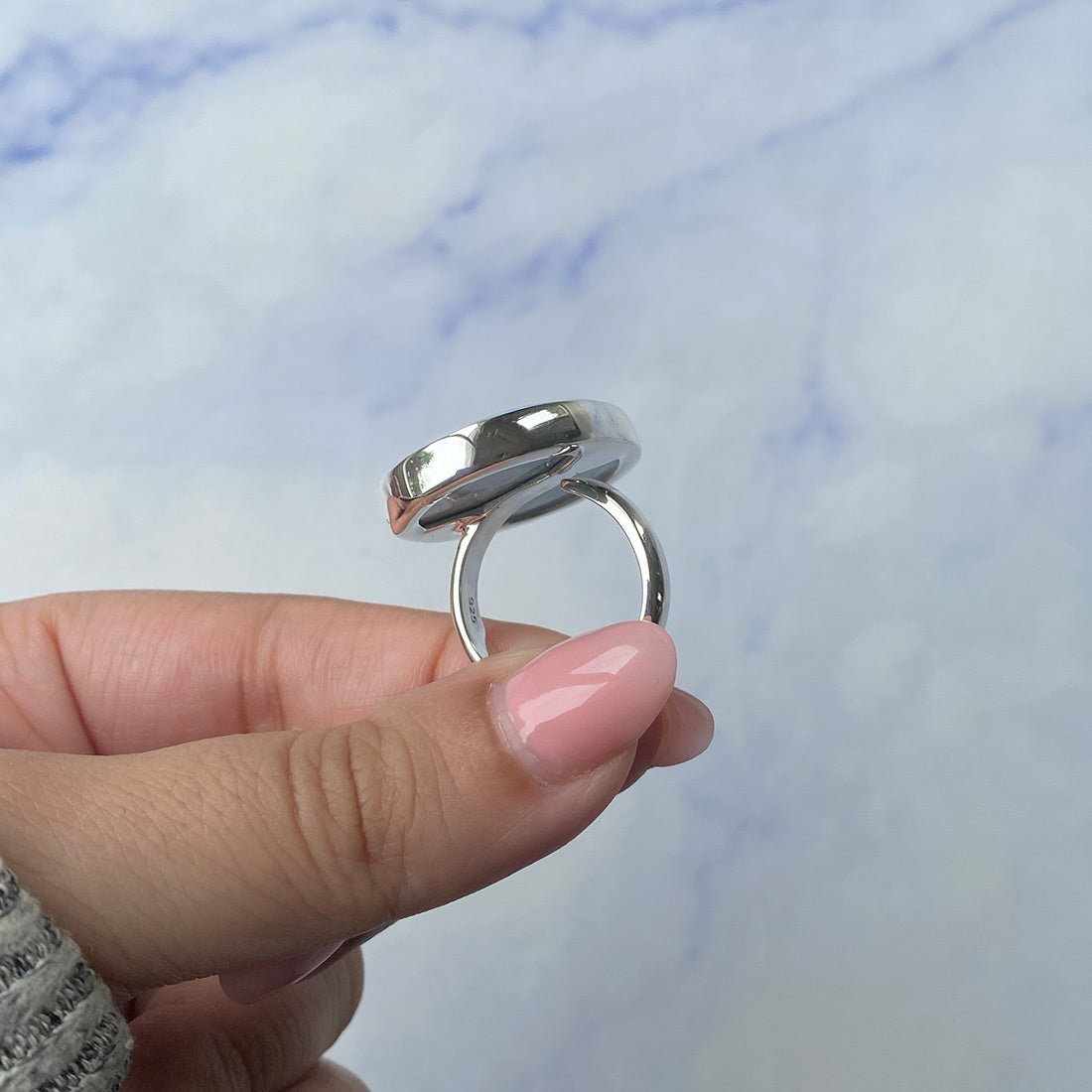 Larimar Adjustable Ring-(LAR-R-862.)