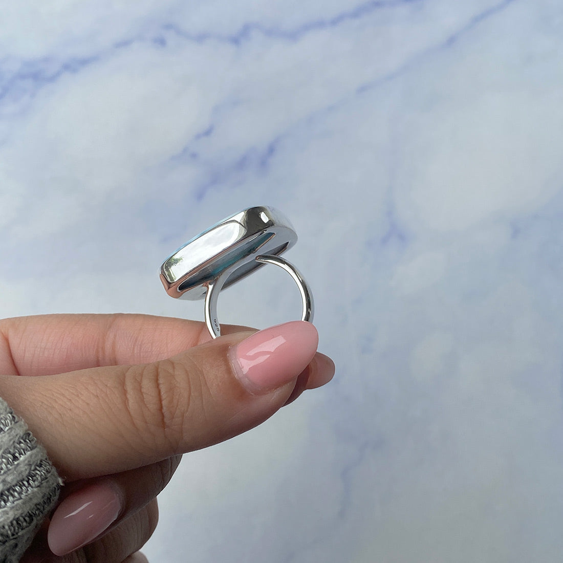 Larimar Adjustable Ring-(LAR-R-864.)