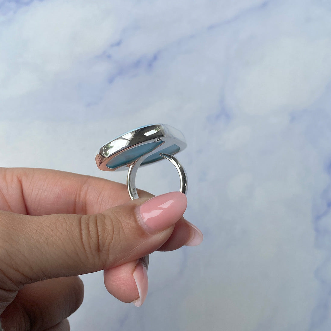 Larimar Adjustable Ring-(LAR-R-866.)