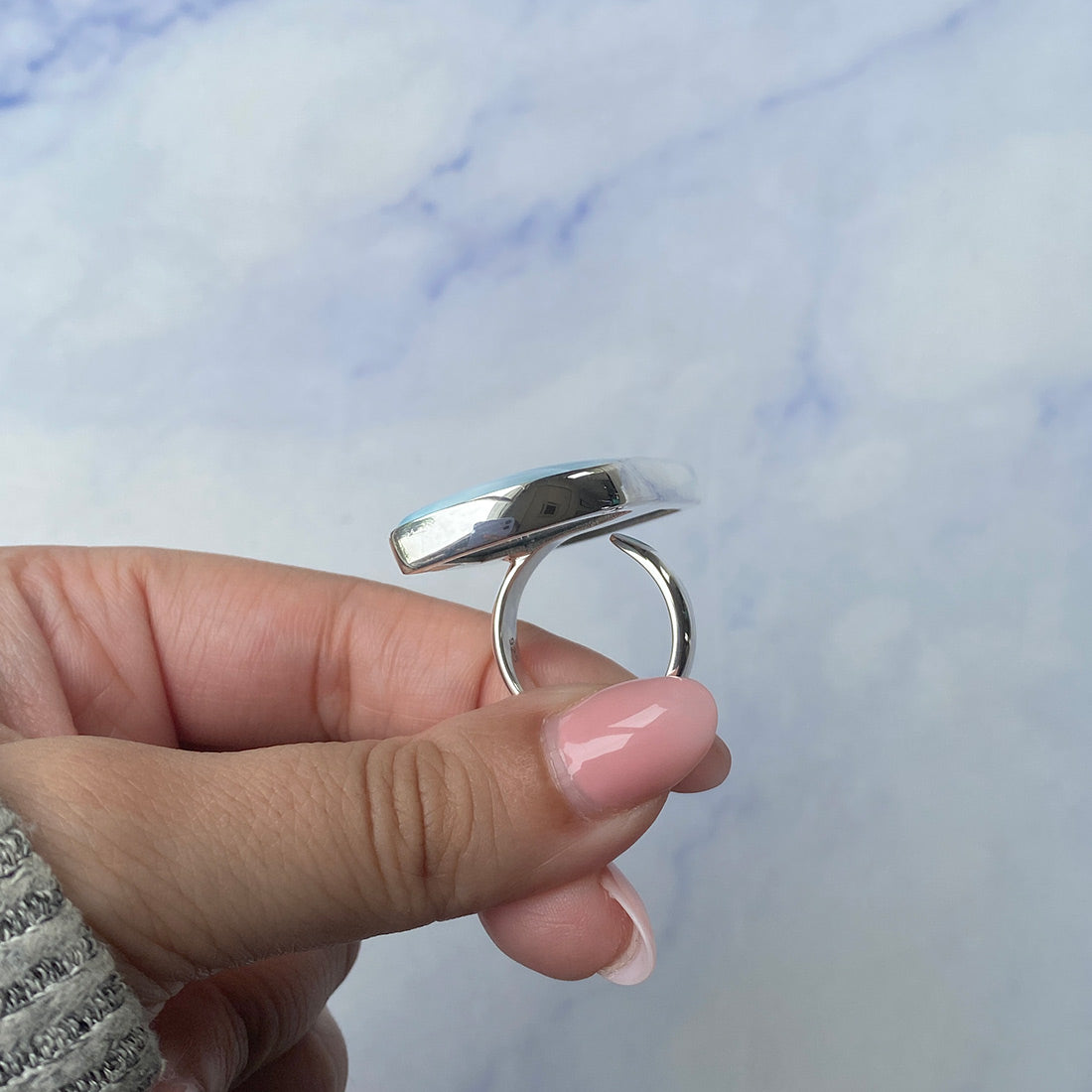 Larimar Adjustable Ring-(LAR-R-868.)