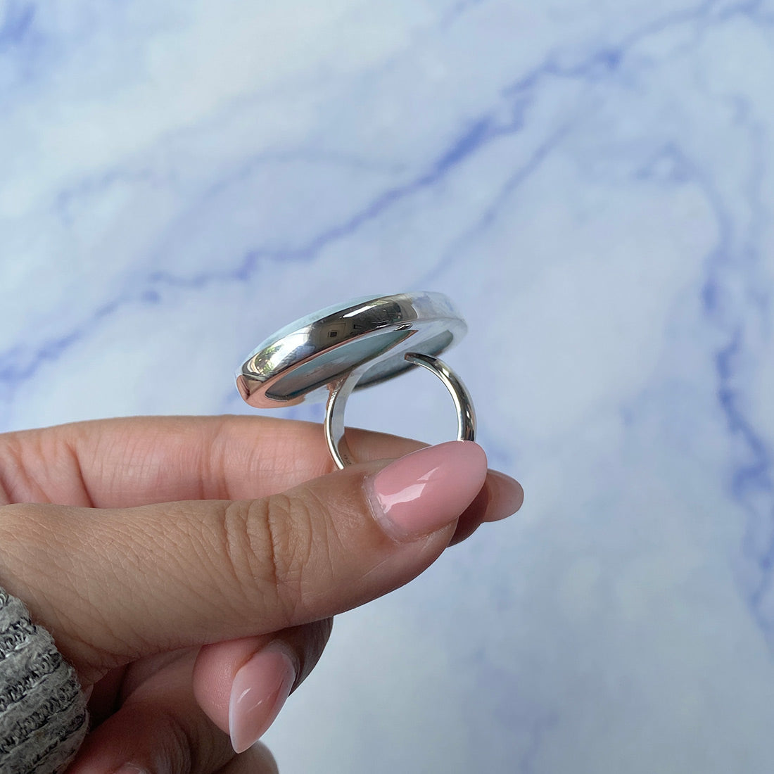 Larimar Adjustable Ring-(LAR-R-889.)