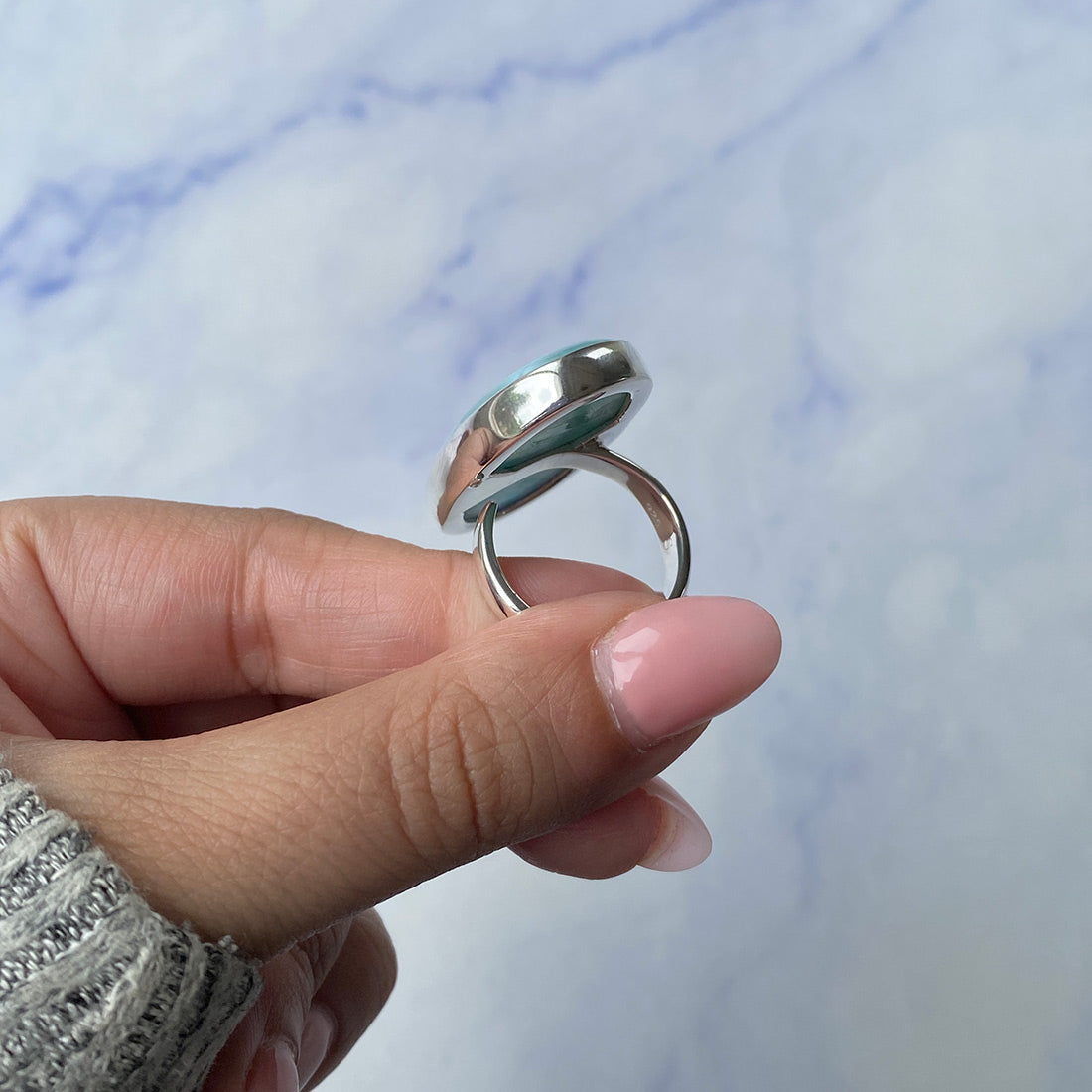 Larimar Adjustable Ring-(LAR-R-899.)