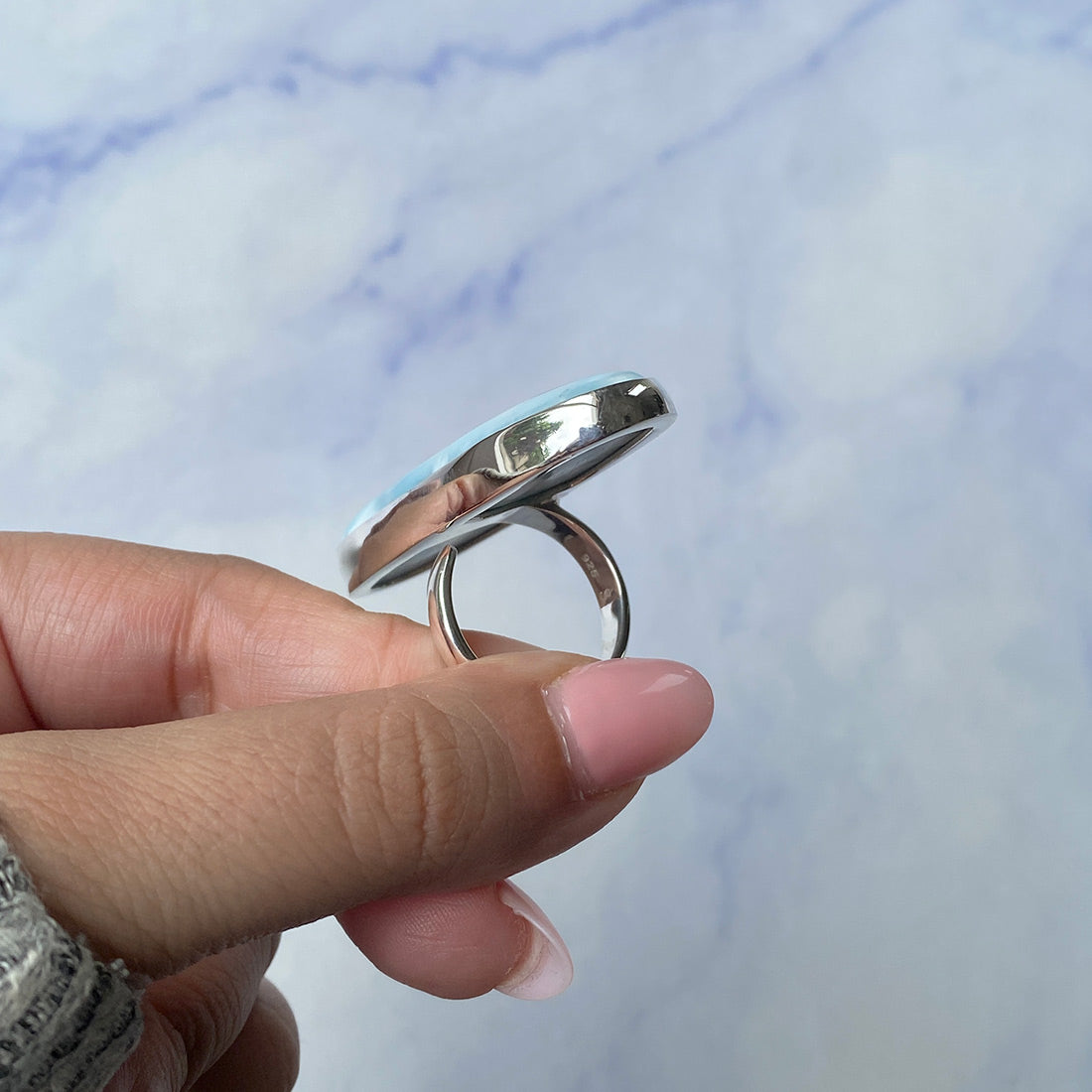 Larimar Adjustable Ring-(LAR-R-901.)