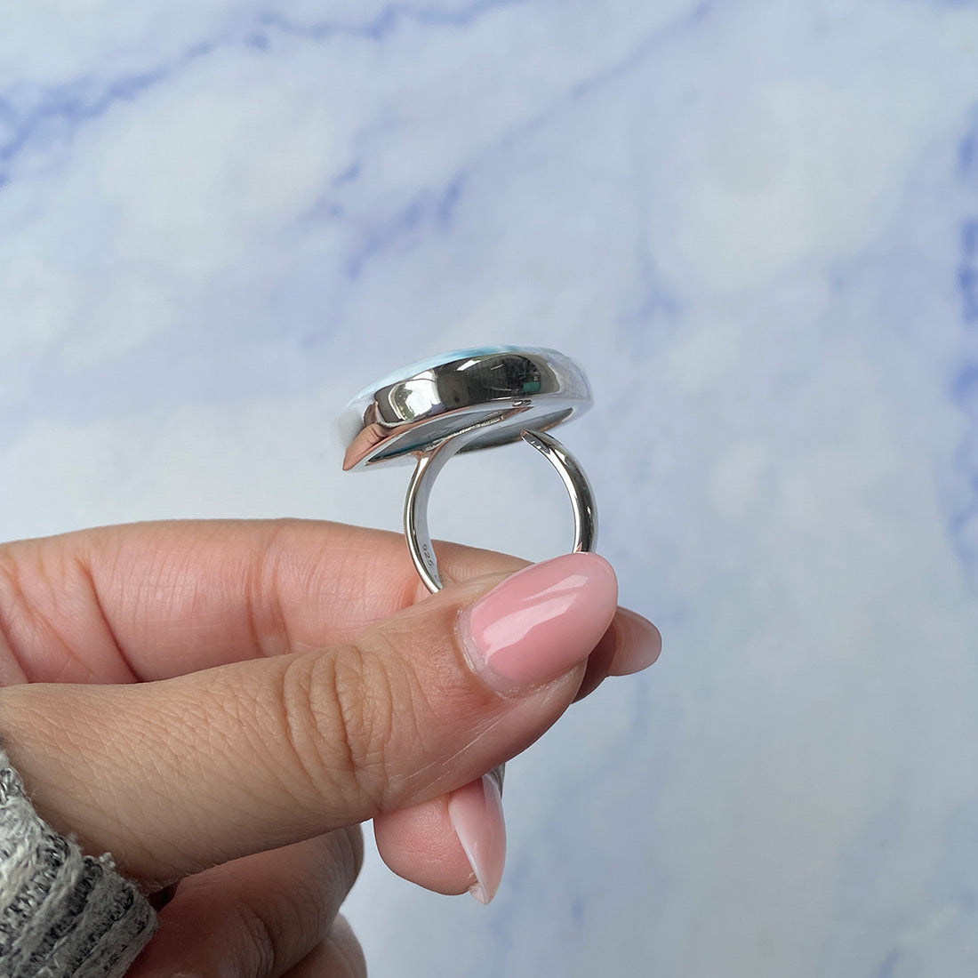 Larimar Adjustable Ring-(LAR-R-902.)