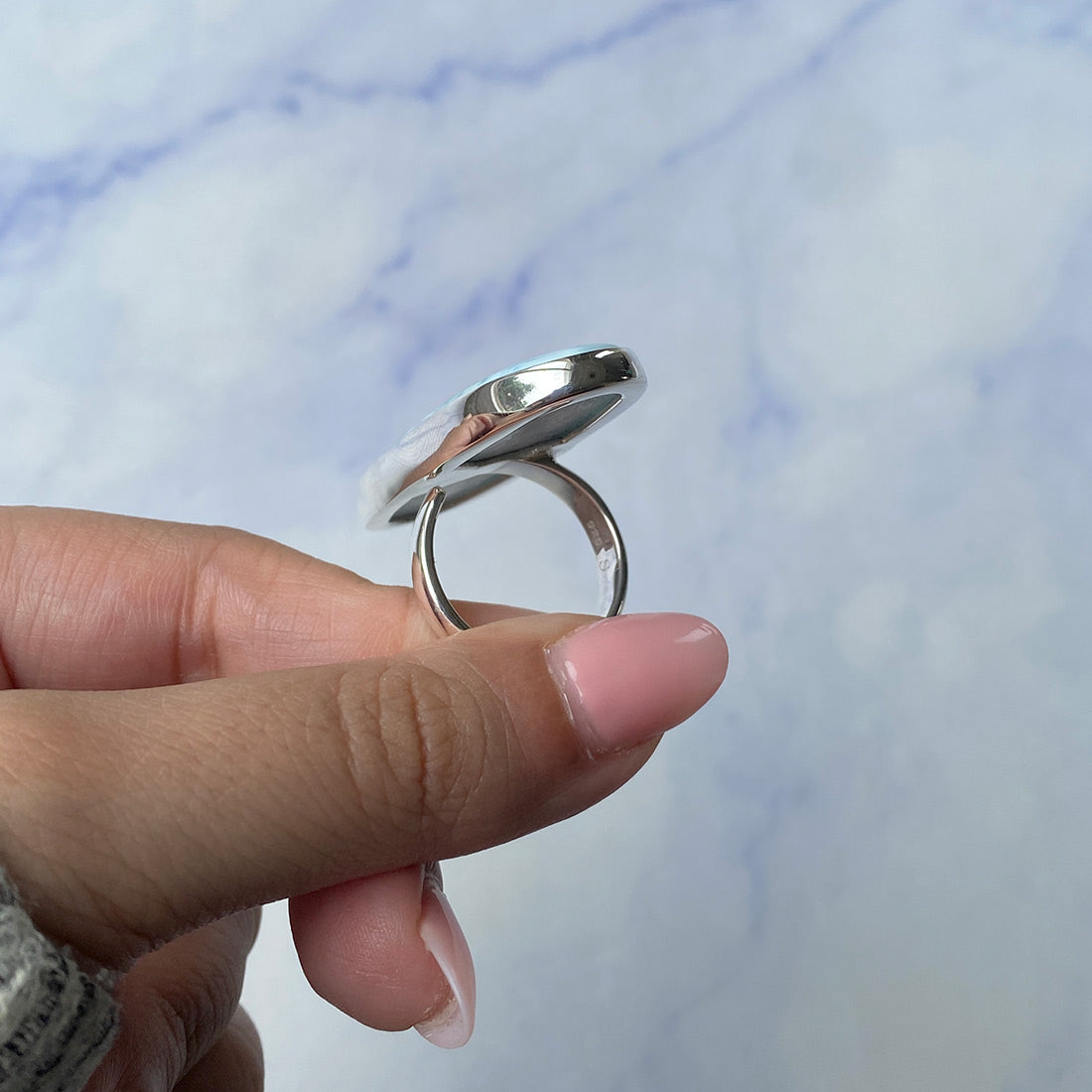 Larimar Adjustable Ring-(LAR-R-904.)