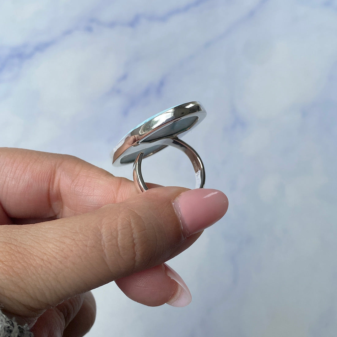 Larimar Adjustable Ring-(LAR-R-906.)