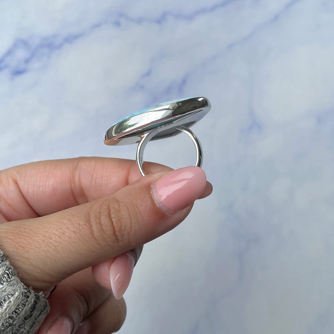 Larimar Adjustable Ring-(LAR-R-909.)