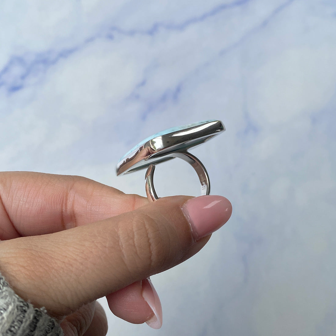 Larimar Adjustable Ring-(LAR-R-913.)