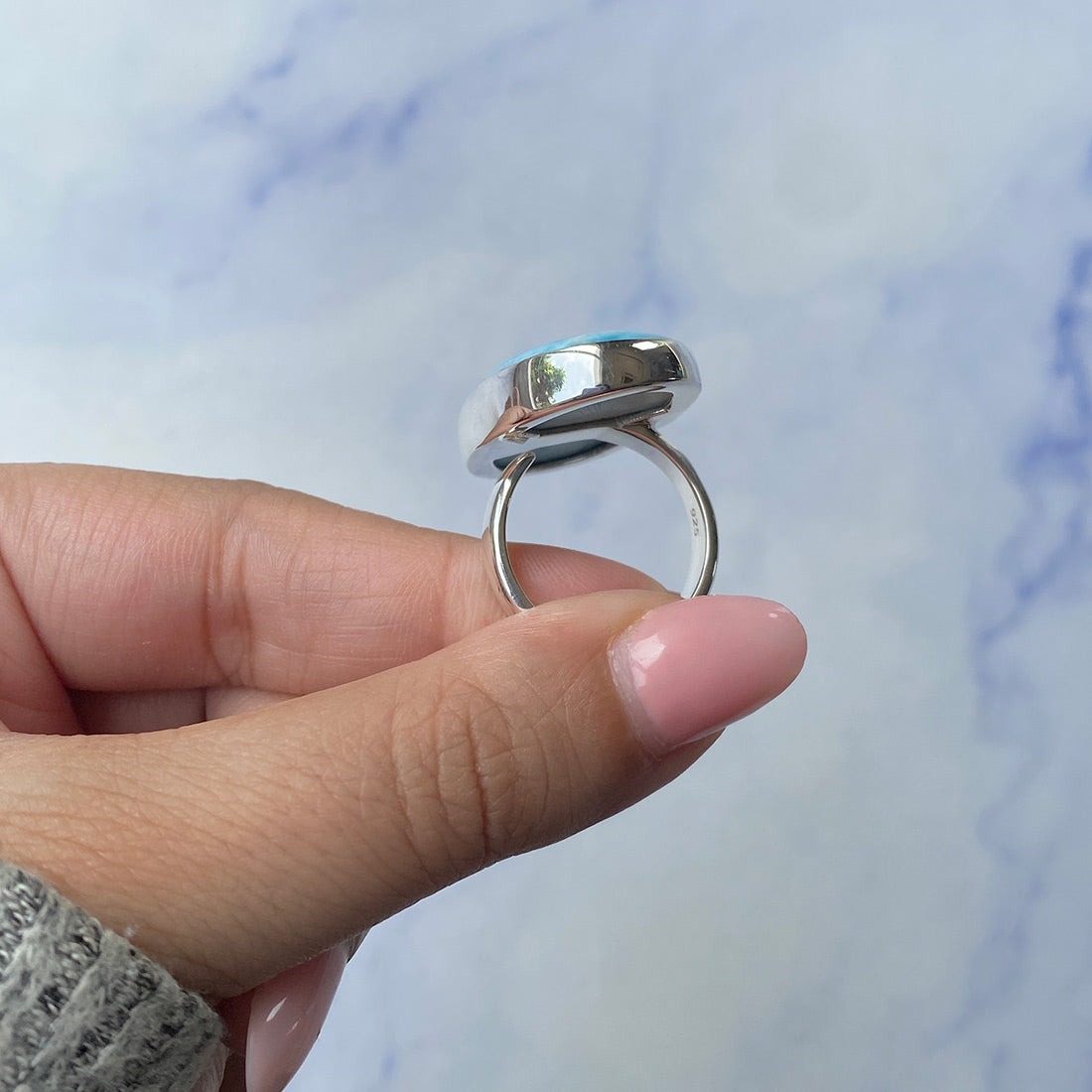 Larimar Adjustable Ring-(LAR-R-920.)