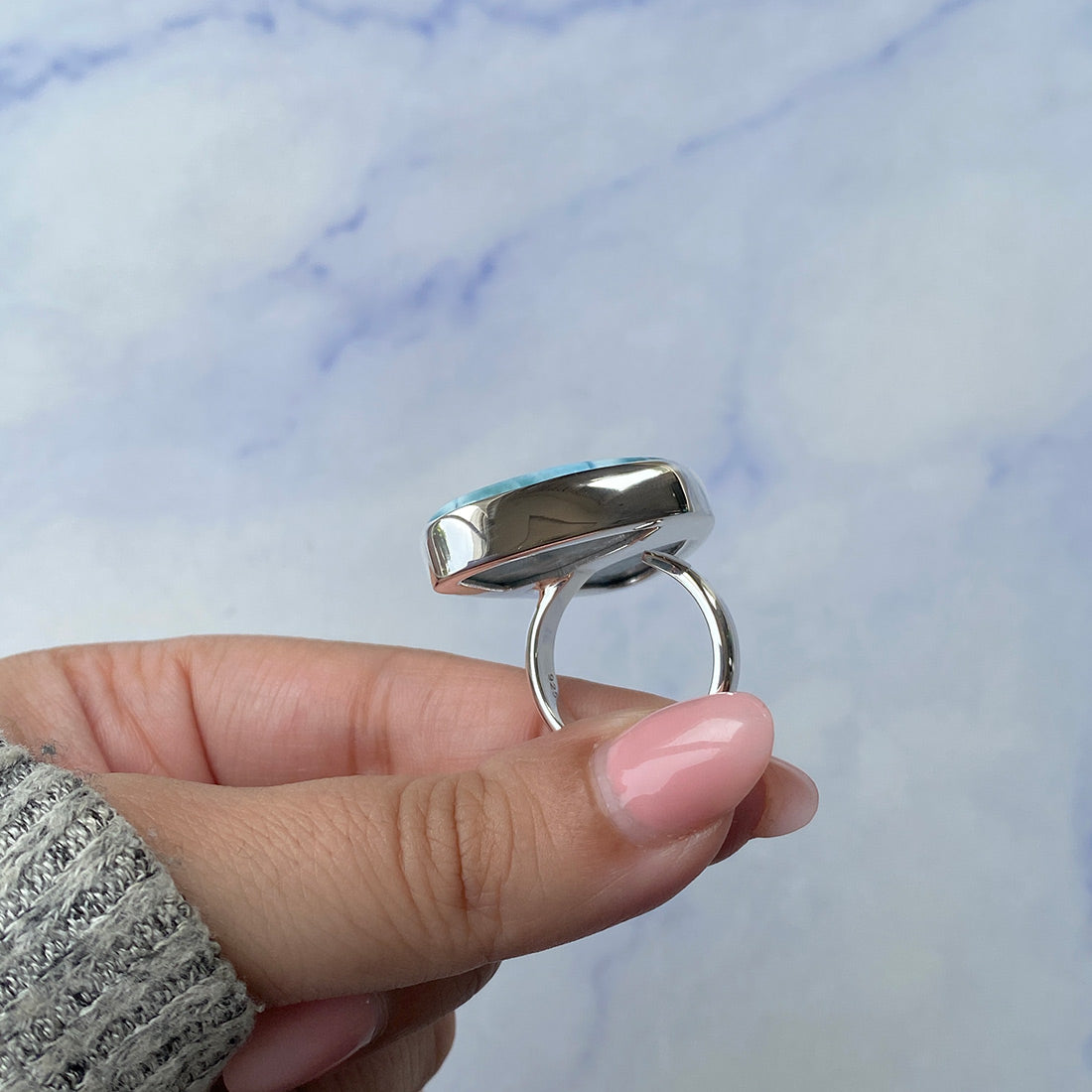 Larimar Adjustable Ring-(LAR-R-923.)