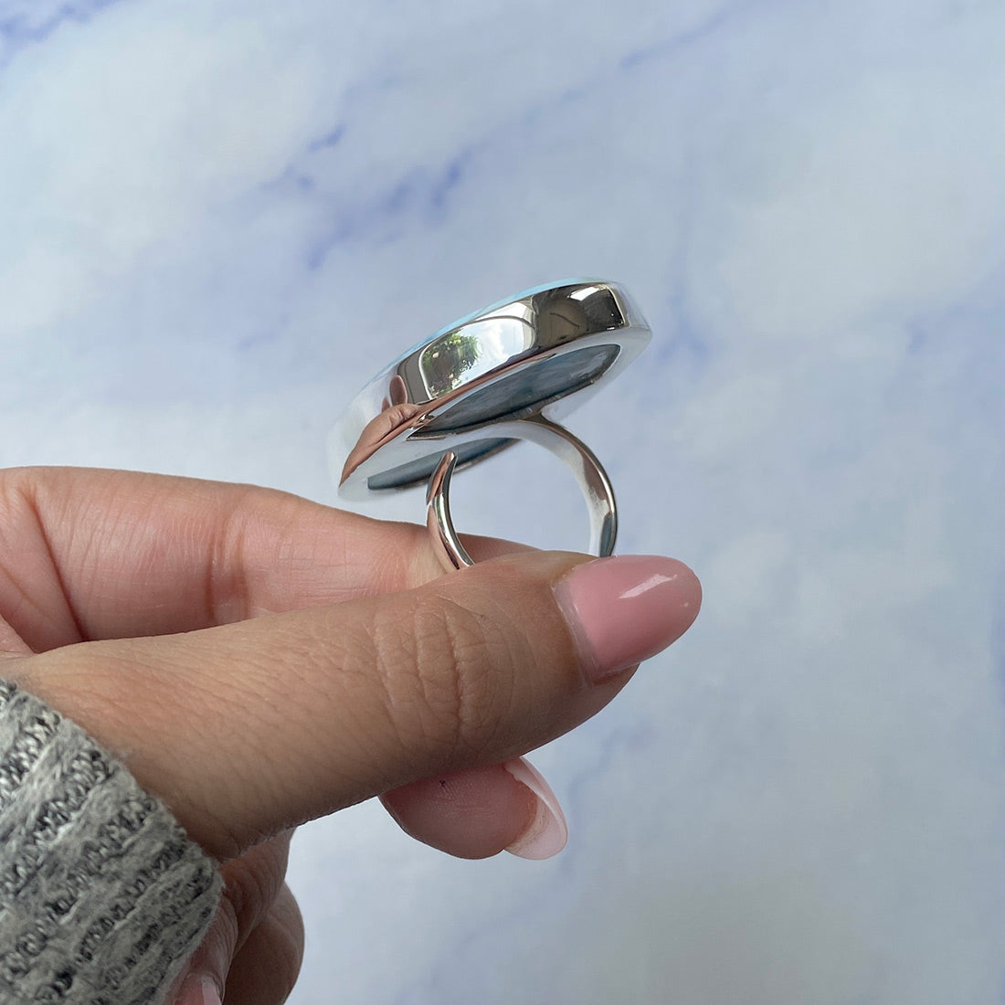 Larimar Adjustable Ring-(LAR-R-932.)