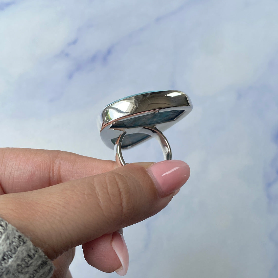 Larimar Adjustable Ring-(LAR-R-933.)