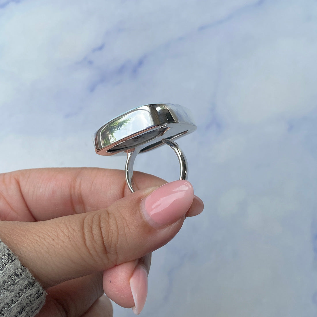 Larimar Adjustable Ring-(LAR-R-935.)