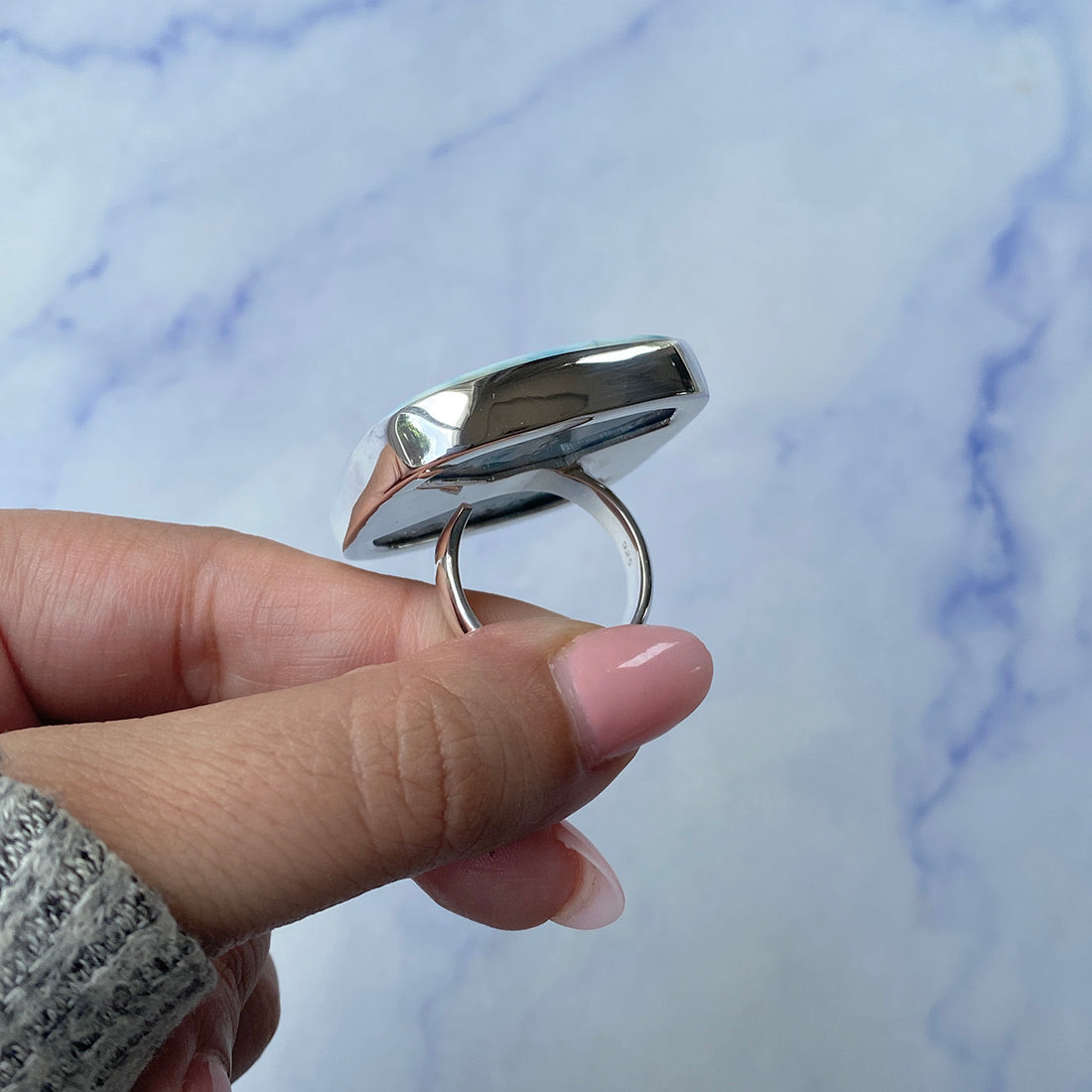 Larimar Adjustable Ring-(LAR-R-938.)