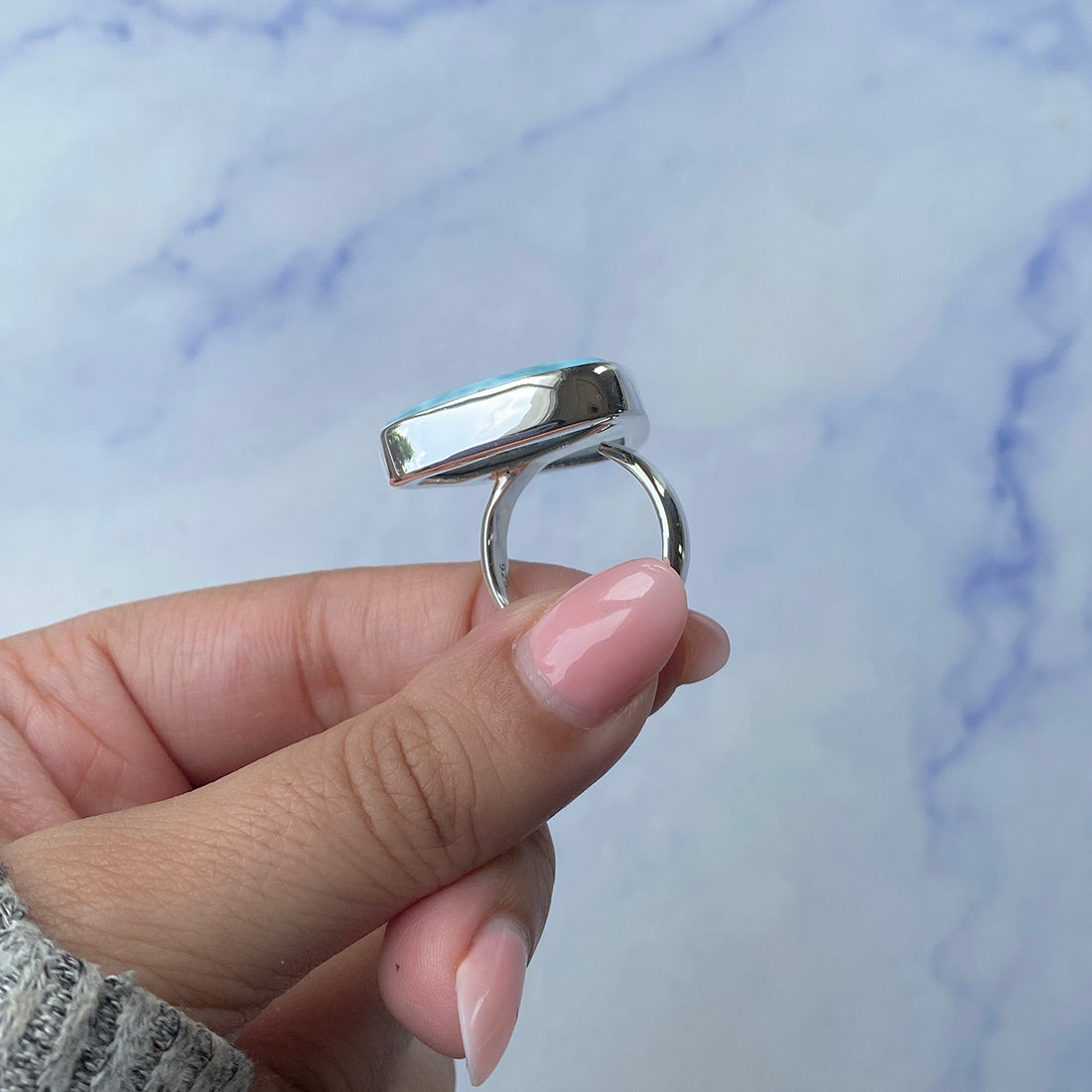 Larimar Adjustable Ring-(LAR-R-940.)