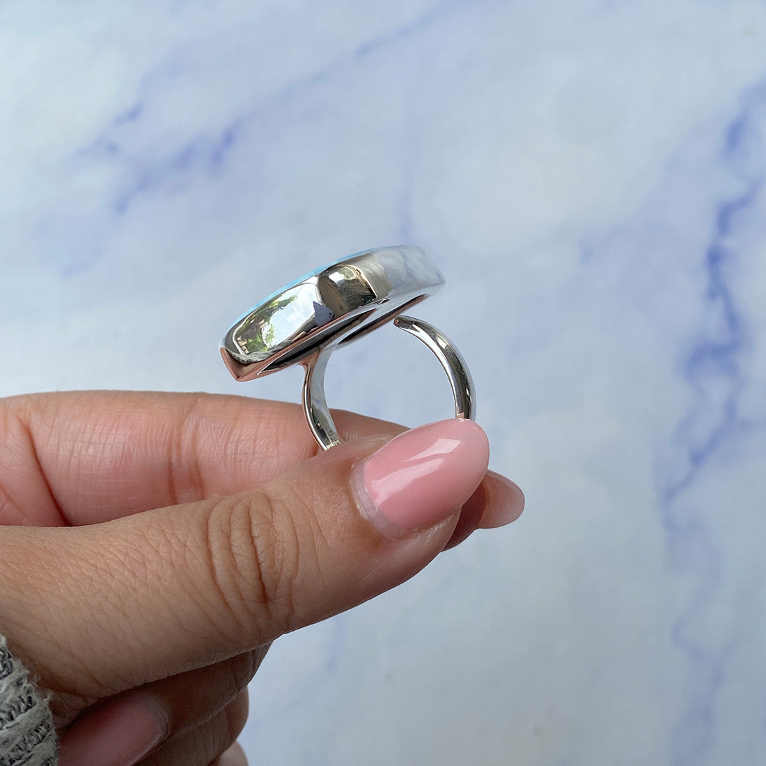 Larimar Adjustable Ring-(LAR-R-948.)