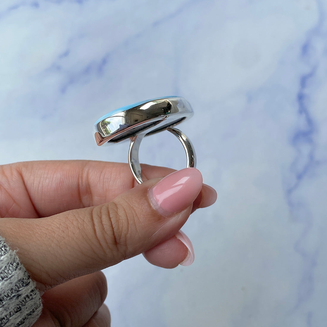 Larimar Adjustable Ring-(LAR-R-951.)