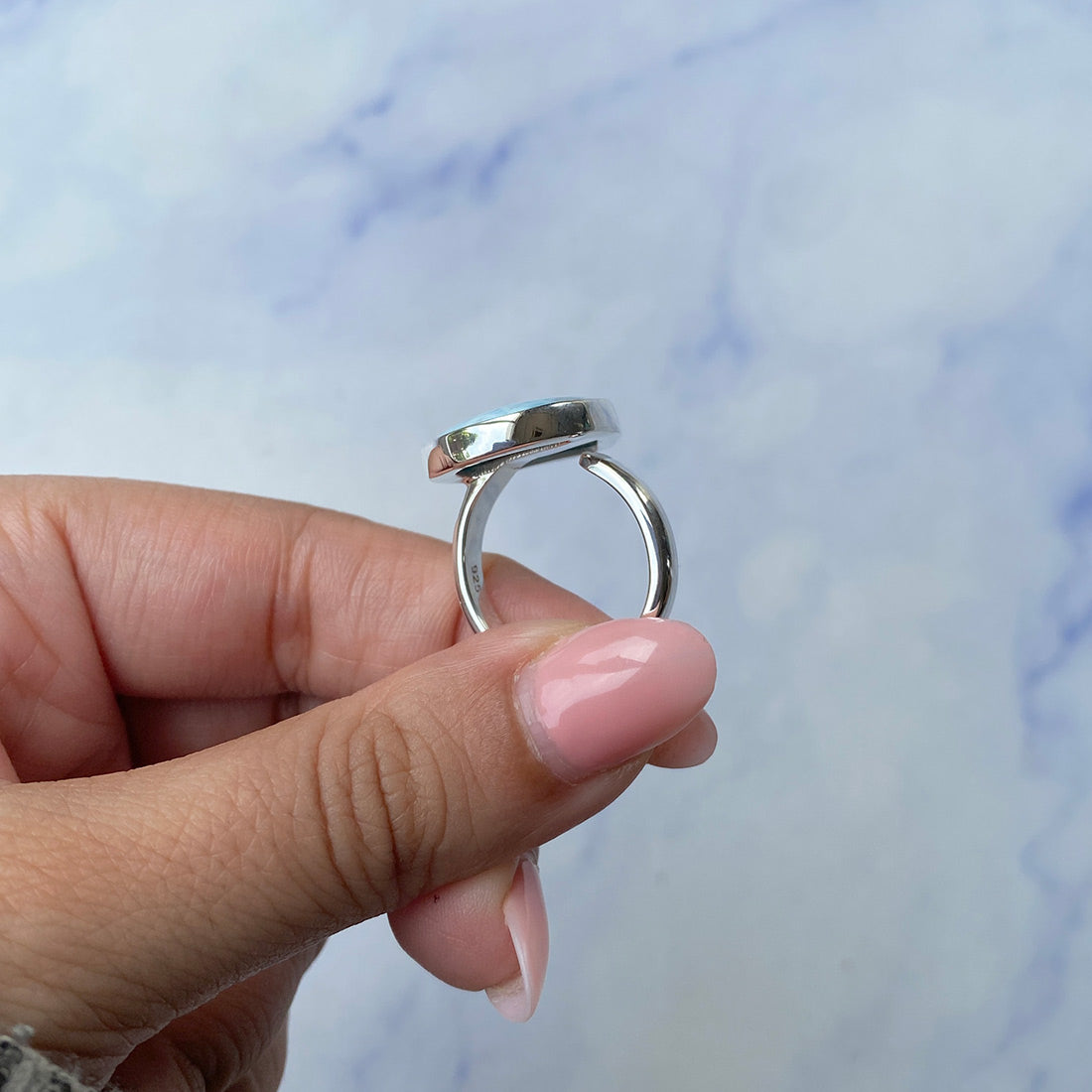 Larimar Adjustable Ring-(LAR-R-953.)